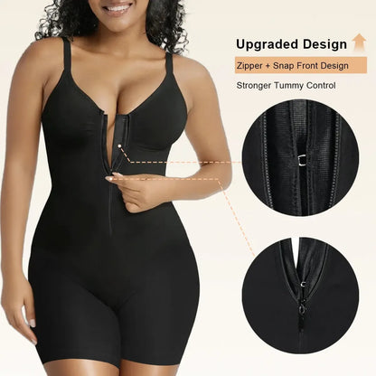 Women’s YIANNA Fajas Colombianas shapewear  Tummy Control Butt Lifter Shaper with Zipper Crotch detachable shoulder strap