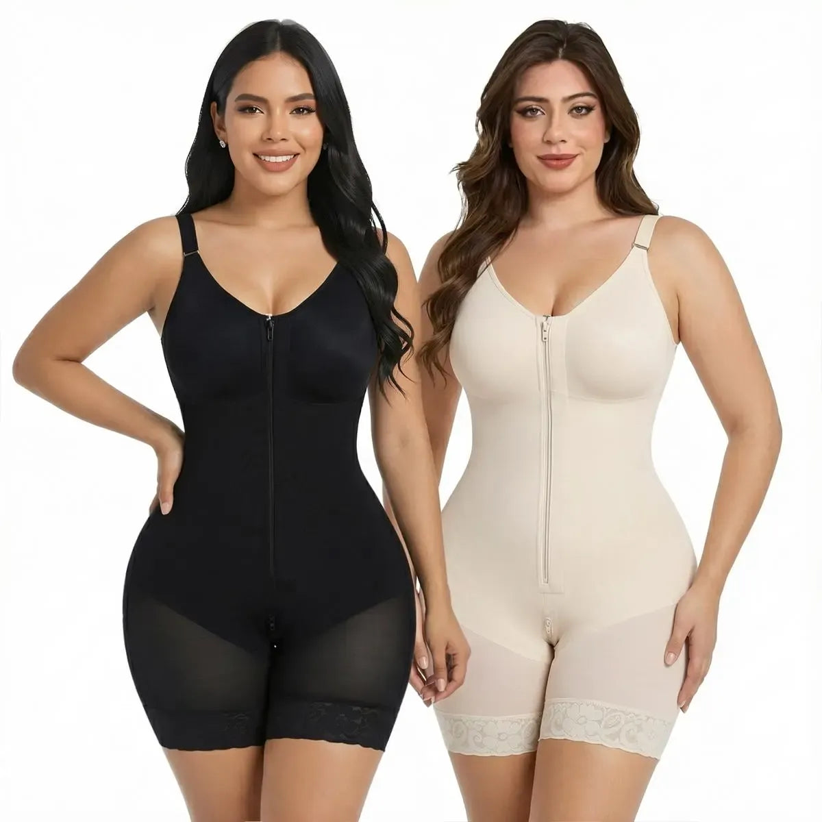 Women’s YIANNA Fajas Colombianas shapewear  Tummy Control Butt Lifter Shaper with Zipper Crotch detachable shoulder strap
