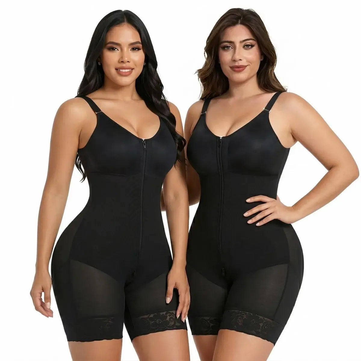 Women’s YIANNA Fajas Colombianas shapewear  Tummy Control Butt Lifter Shaper with Zipper Crotch detachable shoulder strap