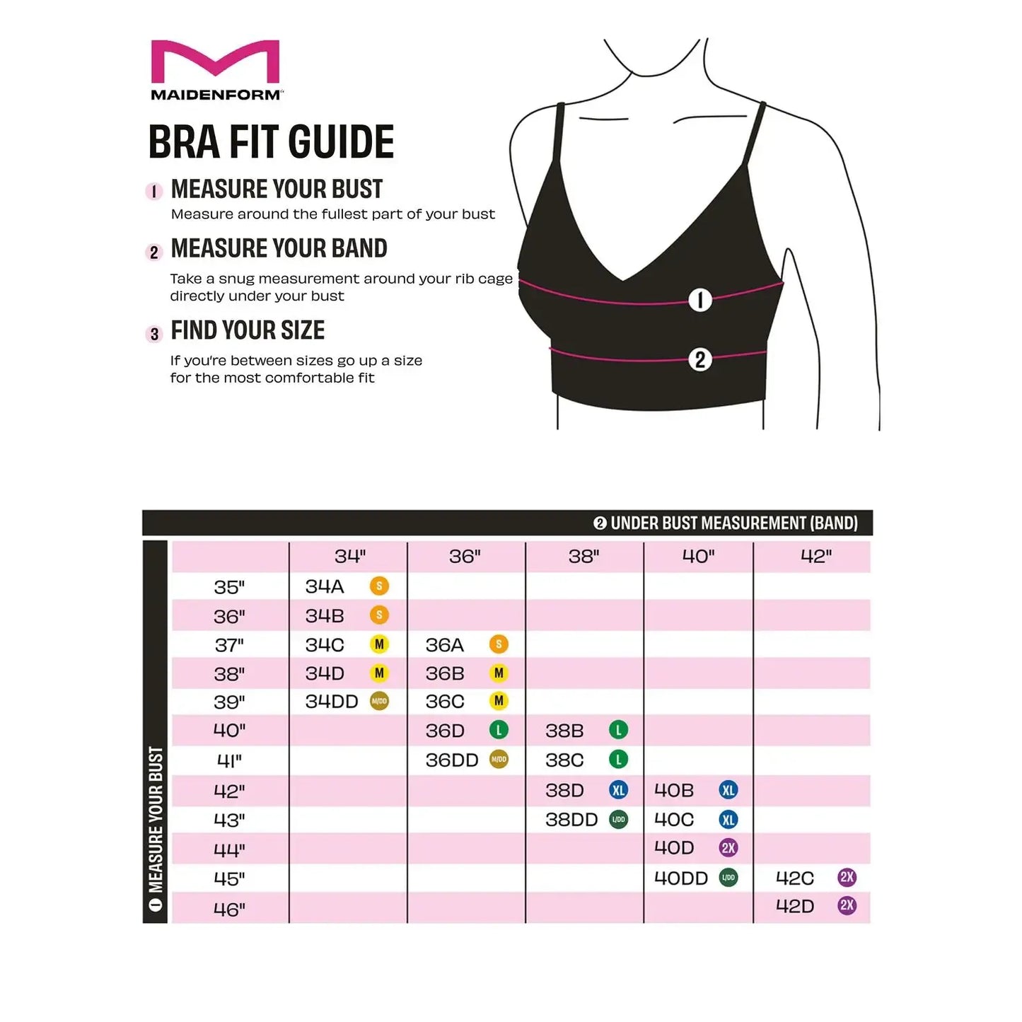 Maidenform M Seamless Lift Bralette Womenswear Comfort Everyday Adjustable Convertible Straps Wireless Natural Lift