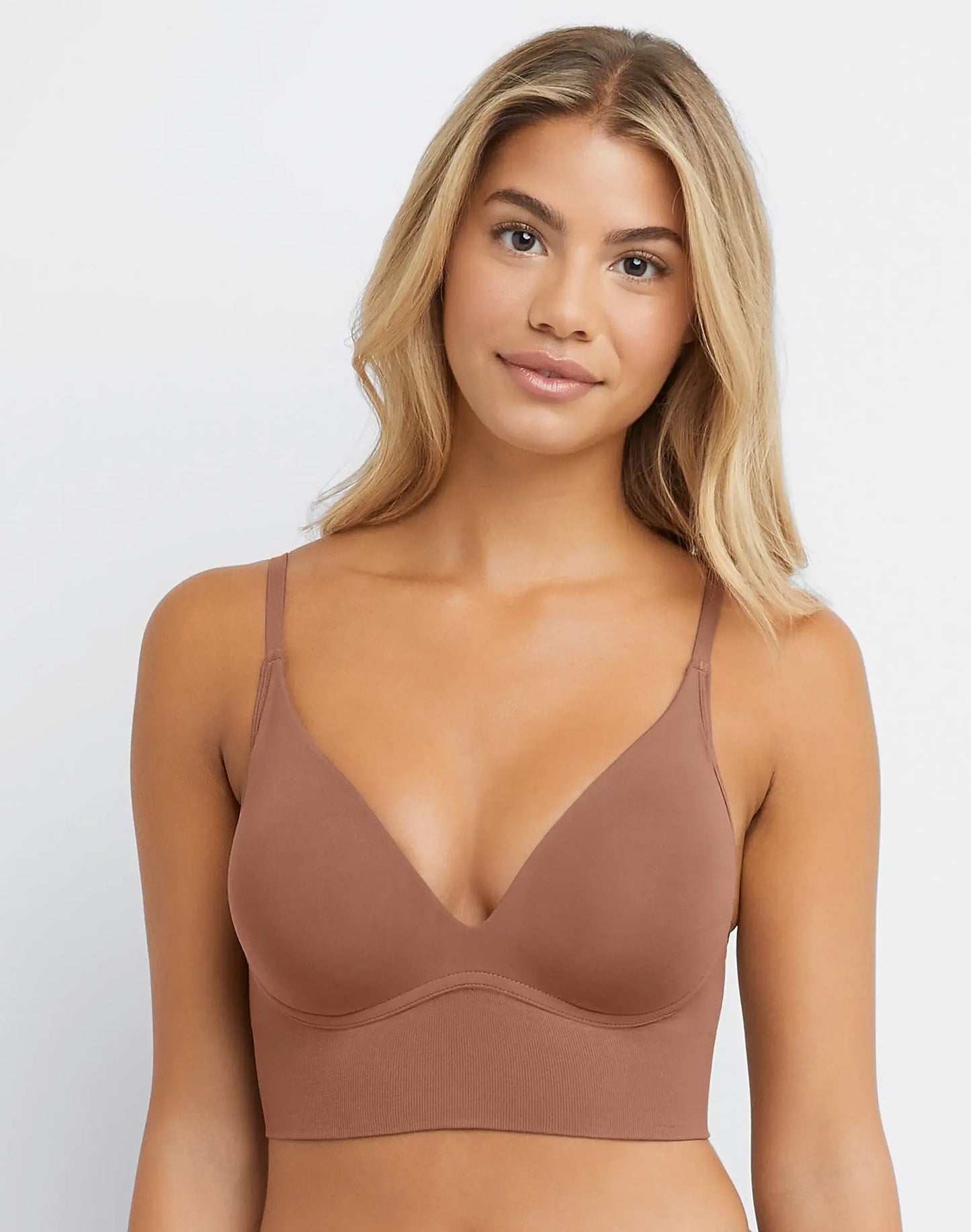 Maidenform M Seamless Lift Bralette Womenswear Comfort Everyday Adjustable Convertible Straps Wireless Natural Lift
