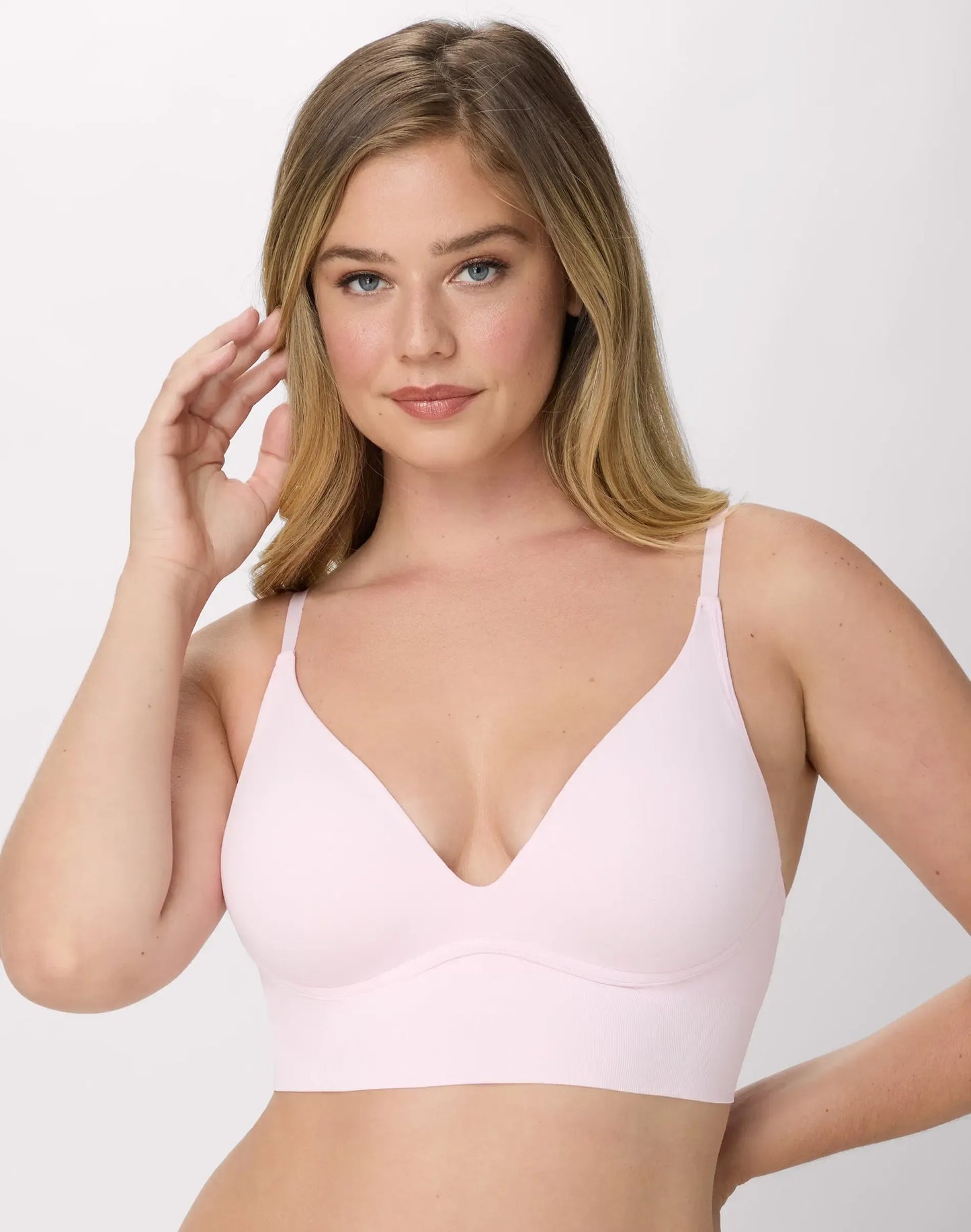 Maidenform M Seamless Lift Bralette Womenswear Comfort Everyday Adjustable Convertible Straps Wireless Natural Lift