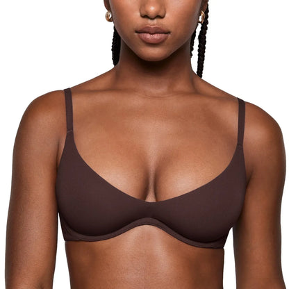 Women's Inbarely Plus Plunge Bra - Unlined Underwire Sexy Demi Balconette Bras