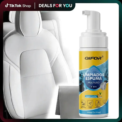 QIFOR 4-in-1 Multi-Enzyme Foam Spray Cleaner - Heavy Duty Deep Cleaning House & Car Detailing Products, Stain Removal for Car Interior & Sofa,summervibes outdoorfun