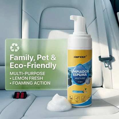 QIFOR 4-in-1 Multi-Enzyme Foam Spray Cleaner - Heavy Duty Deep Cleaning House & Car Detailing Products, Stain Removal for Car Interior & Sofa,summervibes outdoorfun