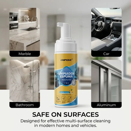 QIFOR 4-in-1 Multi-Enzyme Foam Spray Cleaner - Heavy Duty Deep Cleaning House & Car Detailing Products, Stain Removal for Car Interior & Sofa,summervibes outdoorfun
