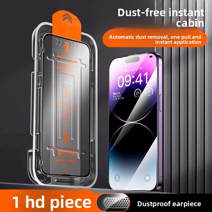 Compatible with iPhone 16 — Tempered Glass Screen Protector featuring Anti-Spy Privacy, Dust-Free Installation Tray, Electroplated Finish, HD Clarity, and Earpiece Dust Guard — Also Compatible with iPhone 14 and 16 Pro
