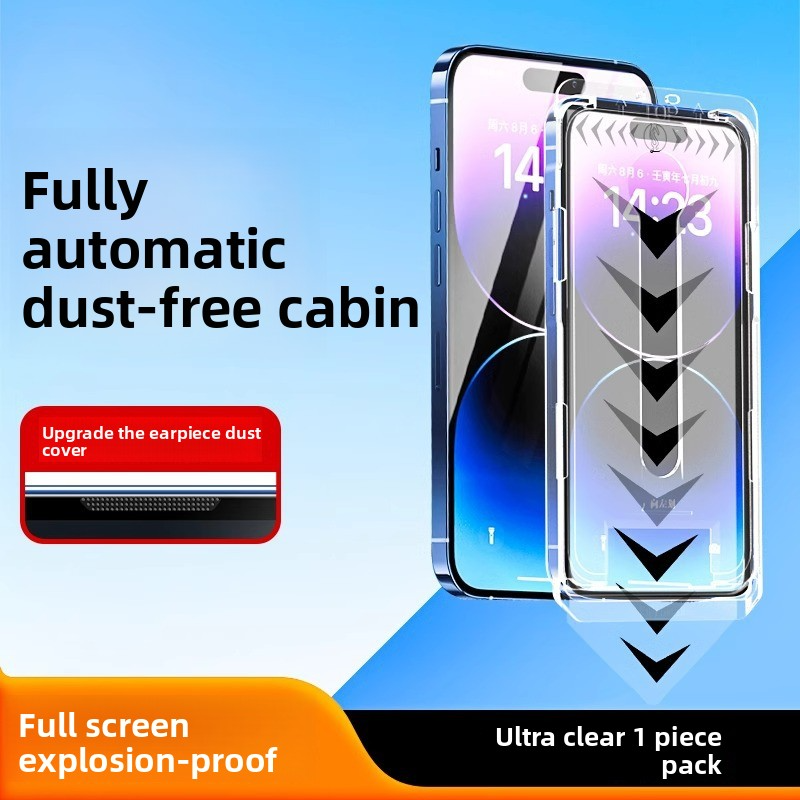 Compatible with iPhone 16 — Tempered Glass Screen Protector featuring Anti-Spy Privacy, Dust-Free Installation Tray, Electroplated Finish, HD Clarity, and Earpiece Dust Guard — Also Compatible with iPhone 14 and 16 Pro