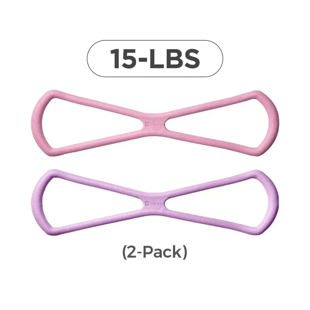 Keep Resistance Bands Figure 8 Exercise Bands for Women 8 Shaped TPE Material for Arms Chest Expander Yoga Gym Fitness Muscle Training SummerVibes