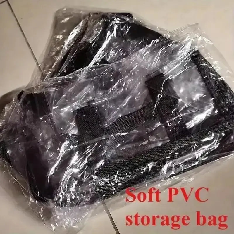 Large Clear Thick Plastic Storage Box with Hinged Lid, Heavy-Duty Durable High Capacity Organizer, Perfect for Home, Camping, Travel, Attic and Moving