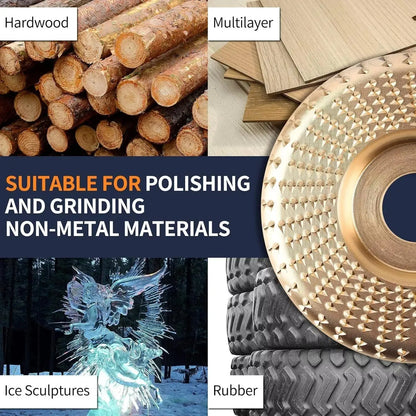 3PCS 4" Grinding Wheels - Grinders Accessory for Wood Carving, Sanding and Polishing Tools