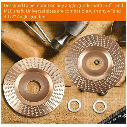 3PCS 4" Grinding Wheels - Grinders Accessory for Wood Carving, Sanding and Polishing Tools