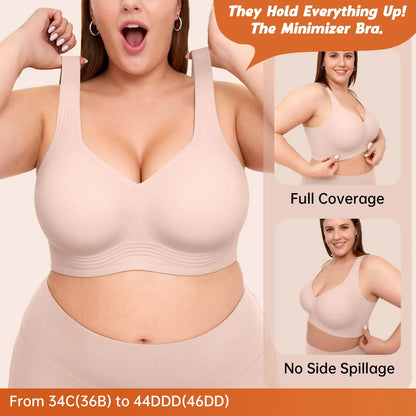 Vertvie｜GRACE Classic T-Shirt Bra, Jelly Bras, Wireless Full Coverage for All Day Comfort