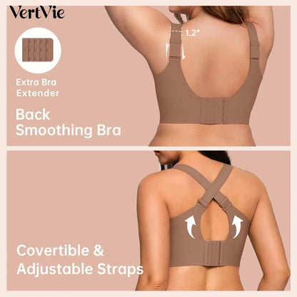 Vertvie｜GRACE Classic T-Shirt Bra, Jelly Bras, Wireless Full Coverage for All Day Comfort