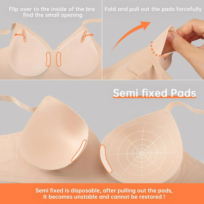 Vertvie｜GRACE Classic T-Shirt Bra, Jelly Bras, Wireless Full Coverage for All Day Comfort