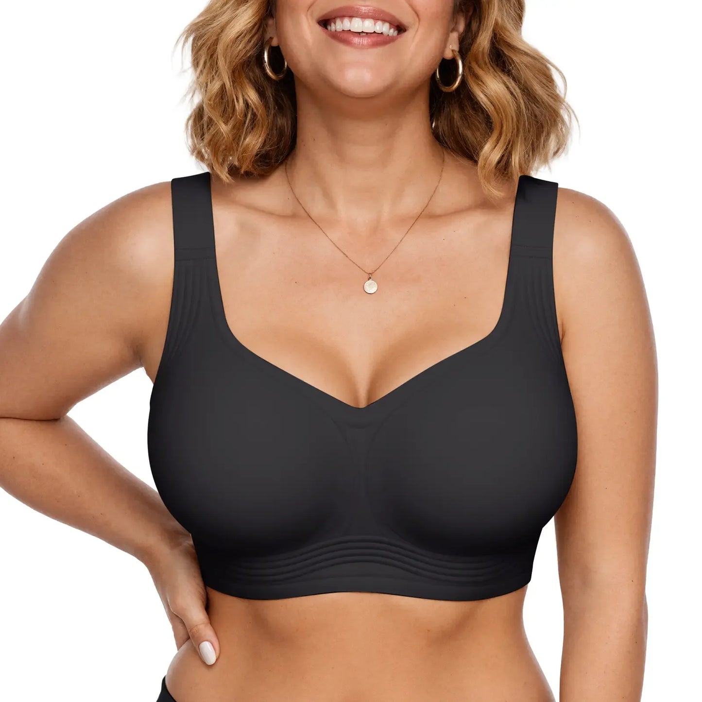 Vertvie｜GRACE Classic T-Shirt Bra, Jelly Bras, Wireless Full Coverage for All Day Comfort
