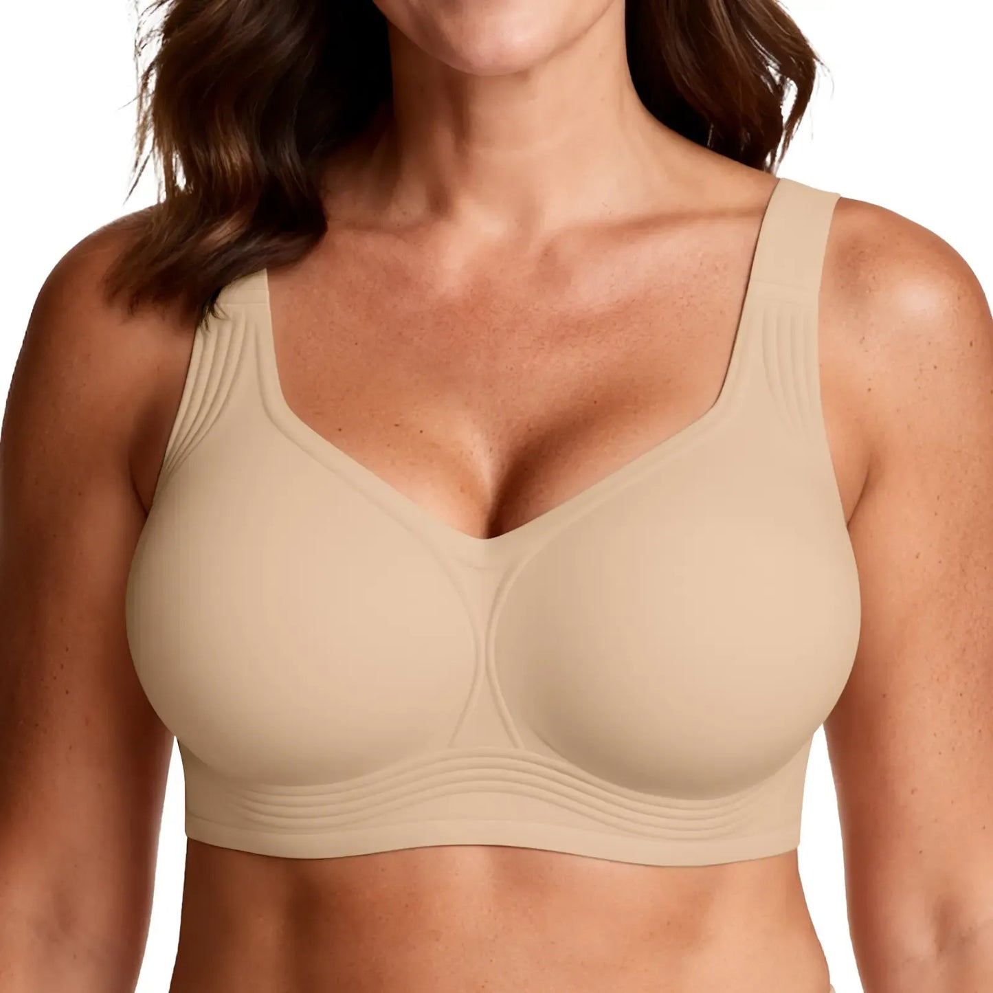 Vertvie｜GRACE Classic T-Shirt Bra, Jelly Bras, Wireless Full Coverage for All Day Comfort