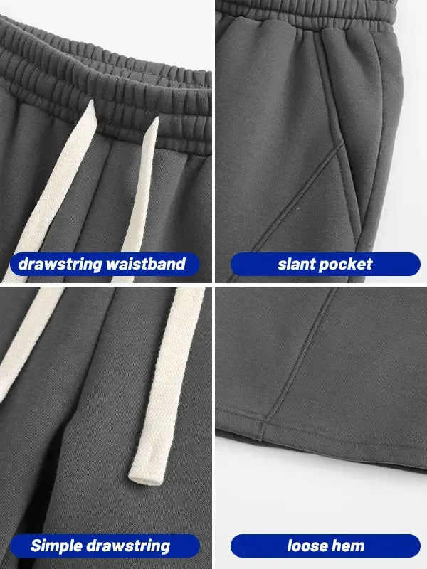 Men's Solid Pocket  Waist Shorts, Lightweight Breathable Shorts, Casual Breathable Comfortable Shorts for Running Gym Workout, Men's Bottoms for All Seasons