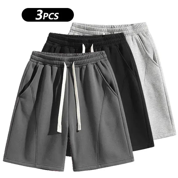 Men's Solid Pocket  Waist Shorts, Lightweight Breathable Shorts, Casual Breathable Comfortable Shorts for Running Gym Workout, Men's Bottoms for All Seasons