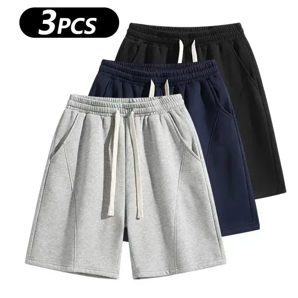 Men's Solid Pocket  Waist Shorts, Lightweight Breathable Shorts, Casual Breathable Comfortable Shorts for Running Gym Workout, Men's Bottoms for All Seasons