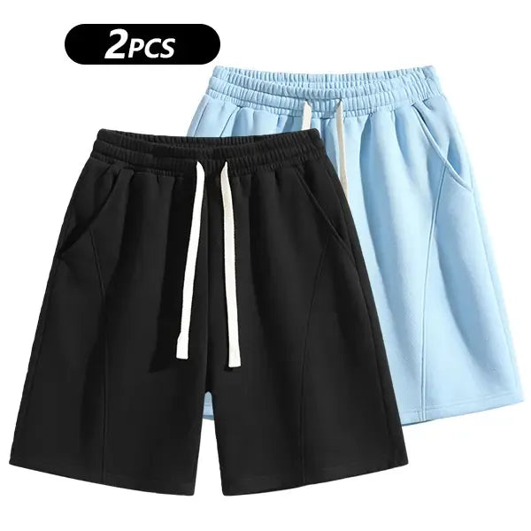 Men's Solid Pocket  Waist Shorts, Lightweight Breathable Shorts, Casual Breathable Comfortable Shorts for Running Gym Workout, Men's Bottoms for All Seasons