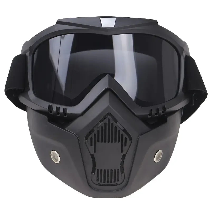 A Full-face Goggle with Anti-fog High-definition Lenses, a Detachable and Adjustable Ski Mask, and a Comfortable Handyman mask Sponge Pad - Made of Plastic Yard Work