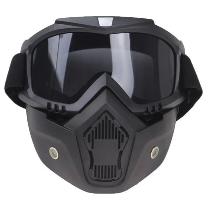 A Full-face Goggle with Anti-fog High-definition Lenses, a Detachable and Adjustable Ski Mask, and a Comfortable Handyman mask Sponge Pad - Made of Plastic Yard Work