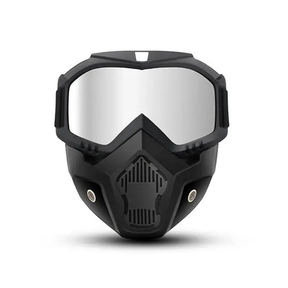 A Full-face Goggle with Anti-fog High-definition Lenses, a Detachable and Adjustable Ski Mask, and a Comfortable Handyman mask Sponge Pad - Made of Plastic Yard Work