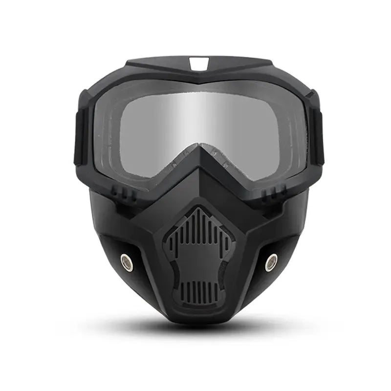 A Full-face Goggle with Anti-fog High-definition Lenses, a Detachable and Adjustable Ski Mask, and a Comfortable Handyman mask Sponge Pad - Made of Plastic Yard Work