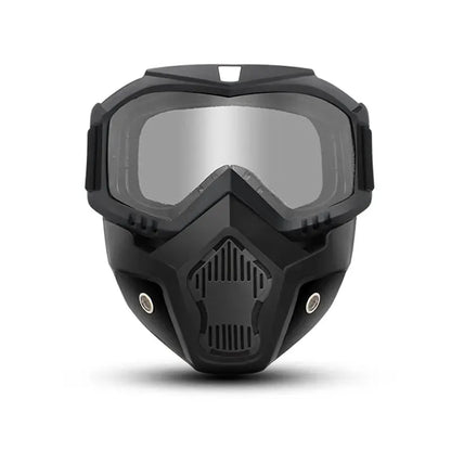 A Full-face Goggle with Anti-fog High-definition Lenses, a Detachable and Adjustable Ski Mask, and a Comfortable Handyman mask Sponge Pad - Made of Plastic Yard Work