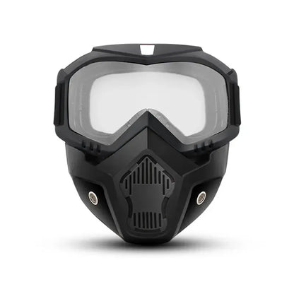 A Full-face Goggle with Anti-fog High-definition Lenses, a Detachable and Adjustable Ski Mask, and a Comfortable Handyman mask Sponge Pad - Made of Plastic Yard Work