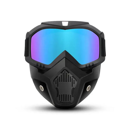 A Full-face Goggle with Anti-fog High-definition Lenses, a Detachable and Adjustable Ski Mask, and a Comfortable Handyman mask Sponge Pad - Made of Plastic Yard Work