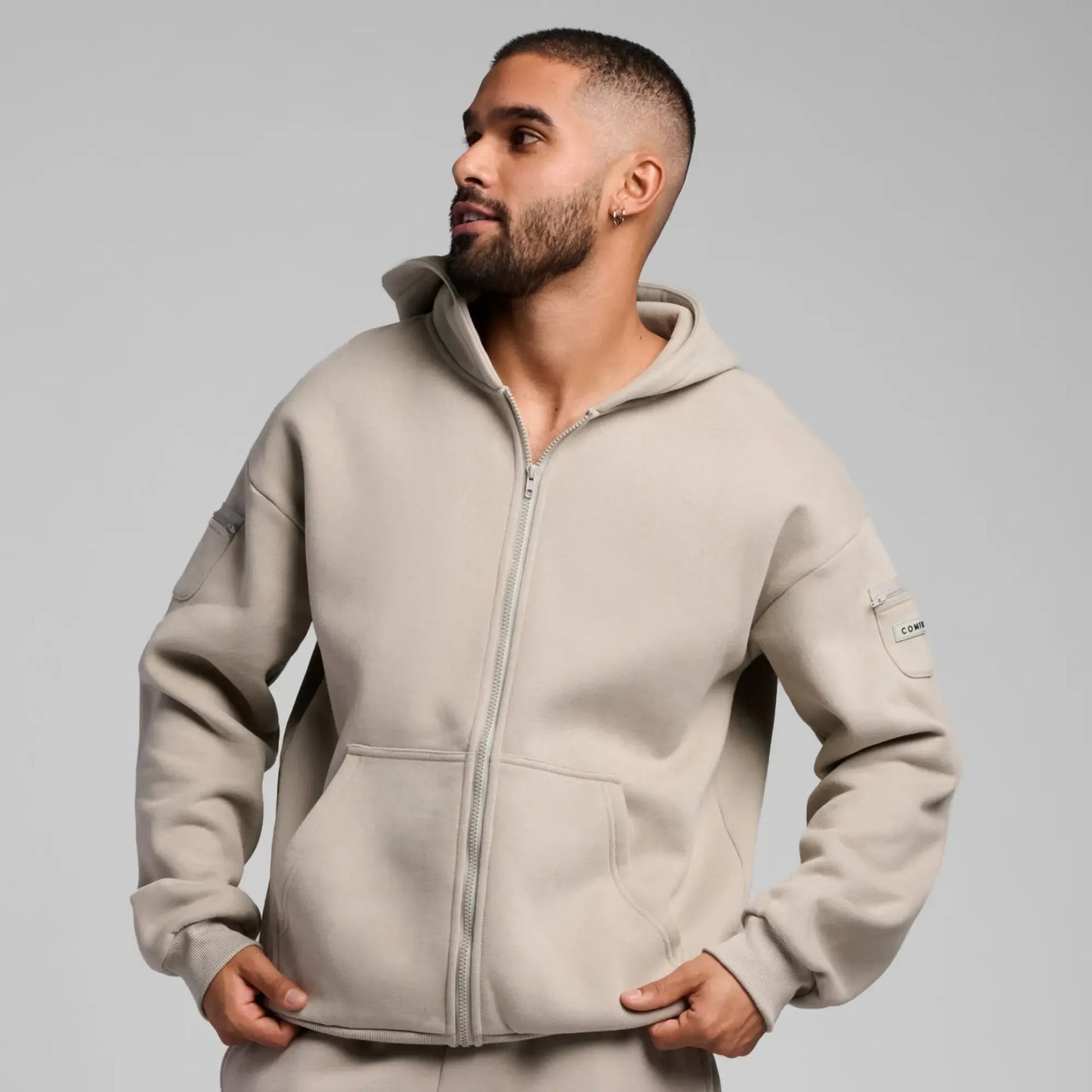 Travel Essentials Zip Up Hoodie | Sweatshirt With Zip Pockets For Travel