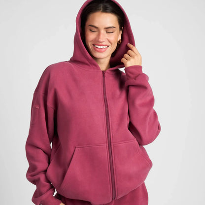 Travel Essentials Zip Up Hoodie | Sweatshirt With Zip Pockets For Travel