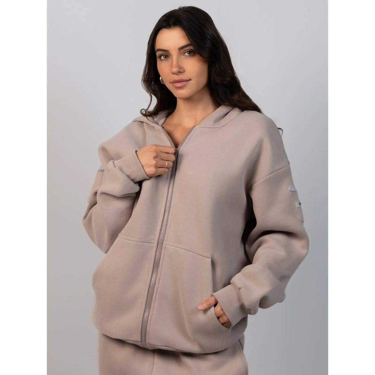 Travel Essentials Zip Up Hoodie | Sweatshirt With Zip Pockets For Travel