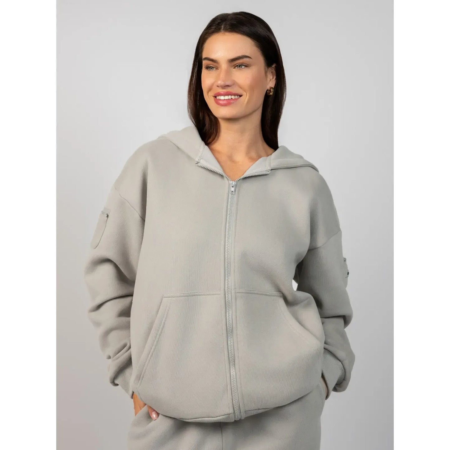 Travel Essentials Zip Up Hoodie | Sweatshirt With Zip Pockets For Travel