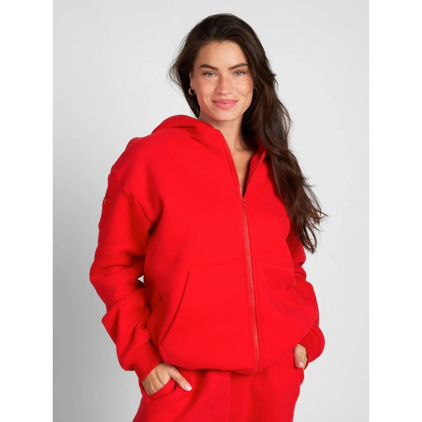 Travel Essentials Zip Up Hoodie | Sweatshirt With Zip Pockets For Travel