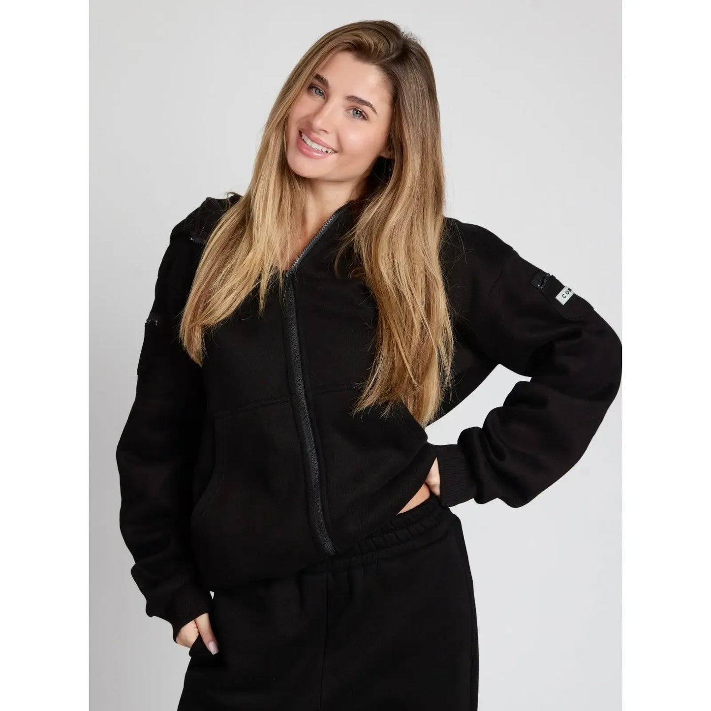 Travel Essentials Zip Up Hoodie | Sweatshirt With Zip Pockets For Travel