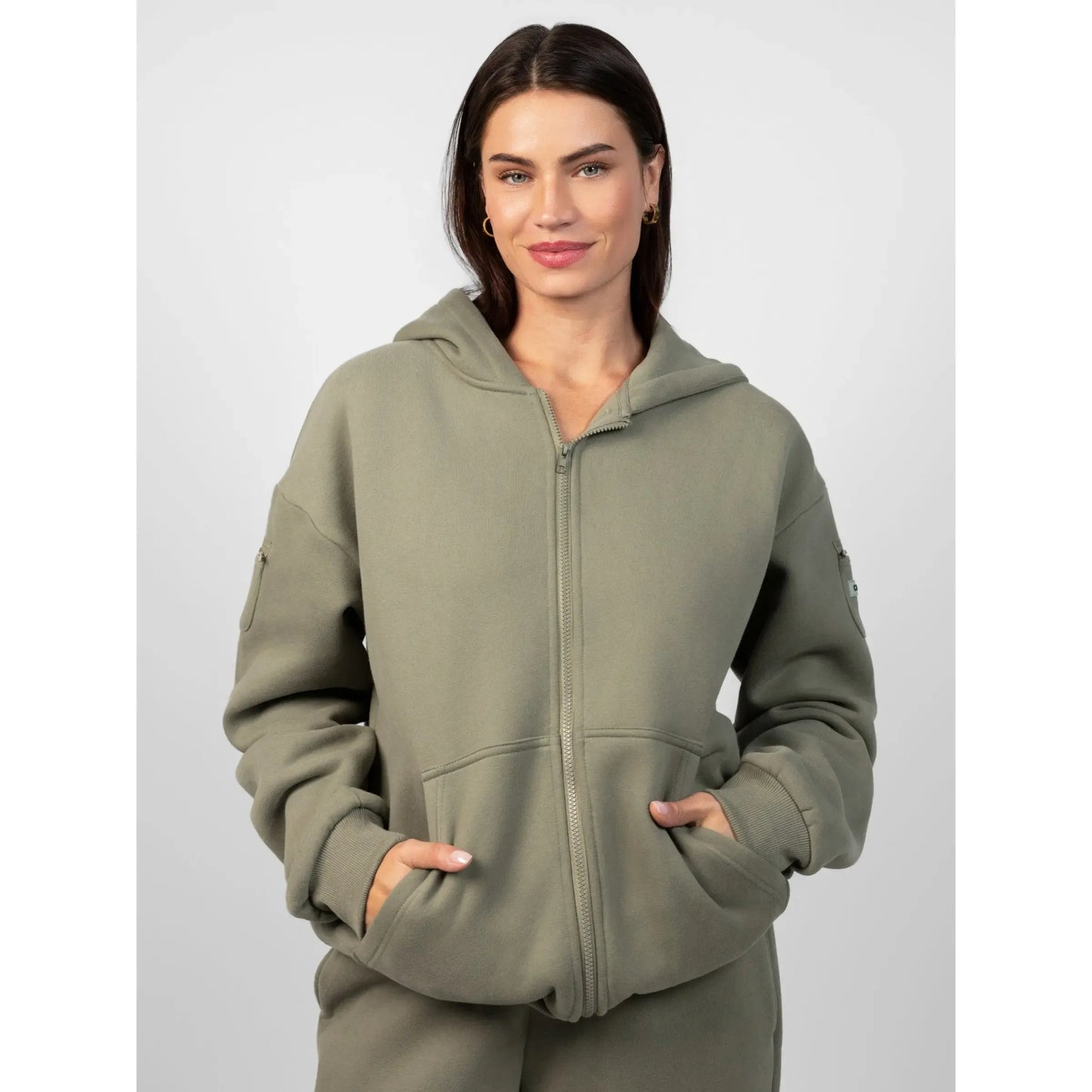 Travel Essentials Zip Up Hoodie | Sweatshirt With Zip Pockets For Travel