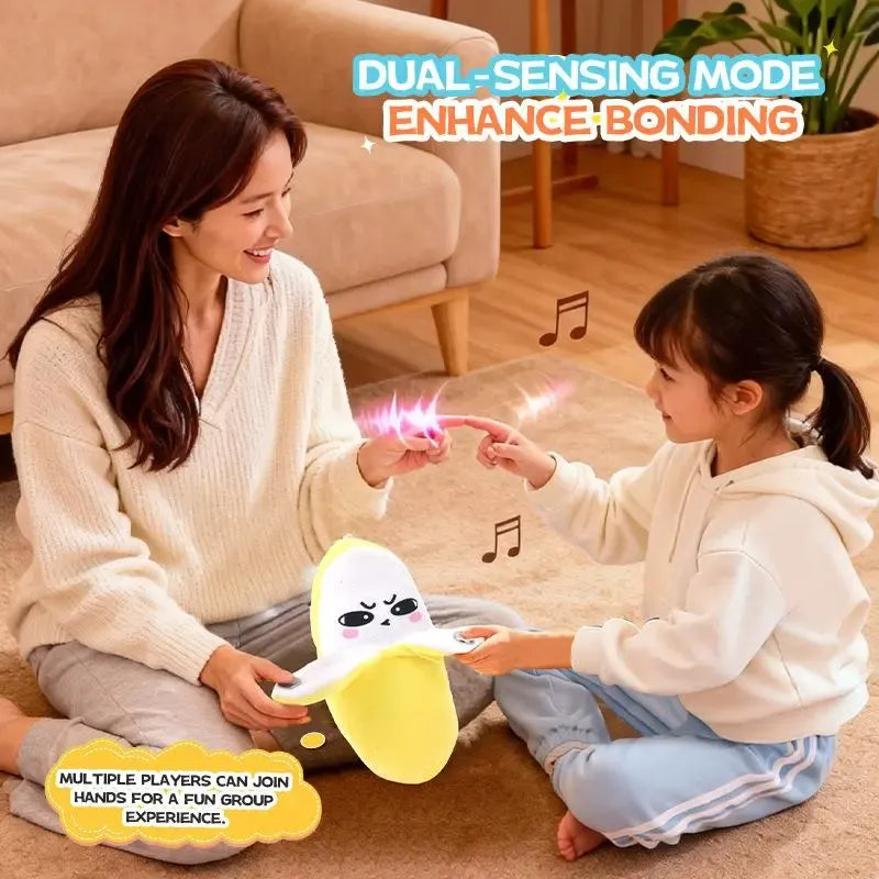 SnugPlay Interactive Music Plush Toy Set – Banana, Strawberry & Carrot Electric Plush Toys for Parent-Child Interaction, Couples & Friends Prank Toy, Valentine’s Day & Easter Party Fun Gift for Kids & Adults stuffed animals cute girly gifts