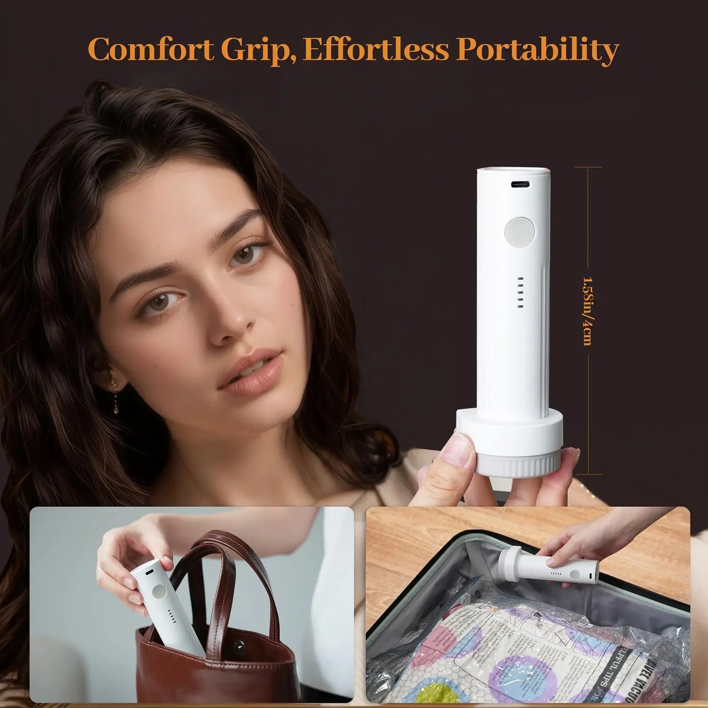 Cordless Travel Vacuum Bag Set Vacuum Bags for Travel with Rechargeable air Pump, 15 Pack Carry-on Size Compression Packing Bags for Luggage and Suitcase memorial day deals