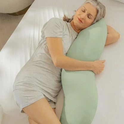 Pillow - Full Body Ergonomic Support Pillow for Back, Belly, Hips & Legs, Cooling Side Sleeper Pillow for Pregnancy, Maternity & Body Pain Relief