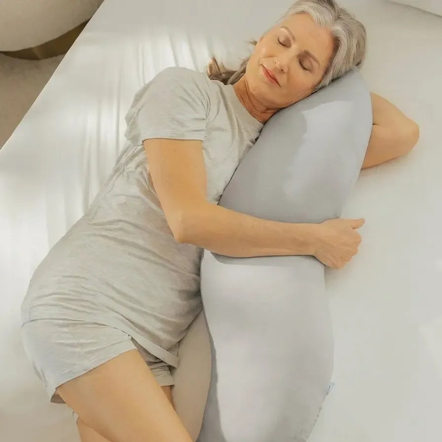 Pillow - Full Body Ergonomic Support Pillow for Back, Belly, Hips & Legs, Cooling Side Sleeper Pillow for Pregnancy, Maternity & Body Pain Relief