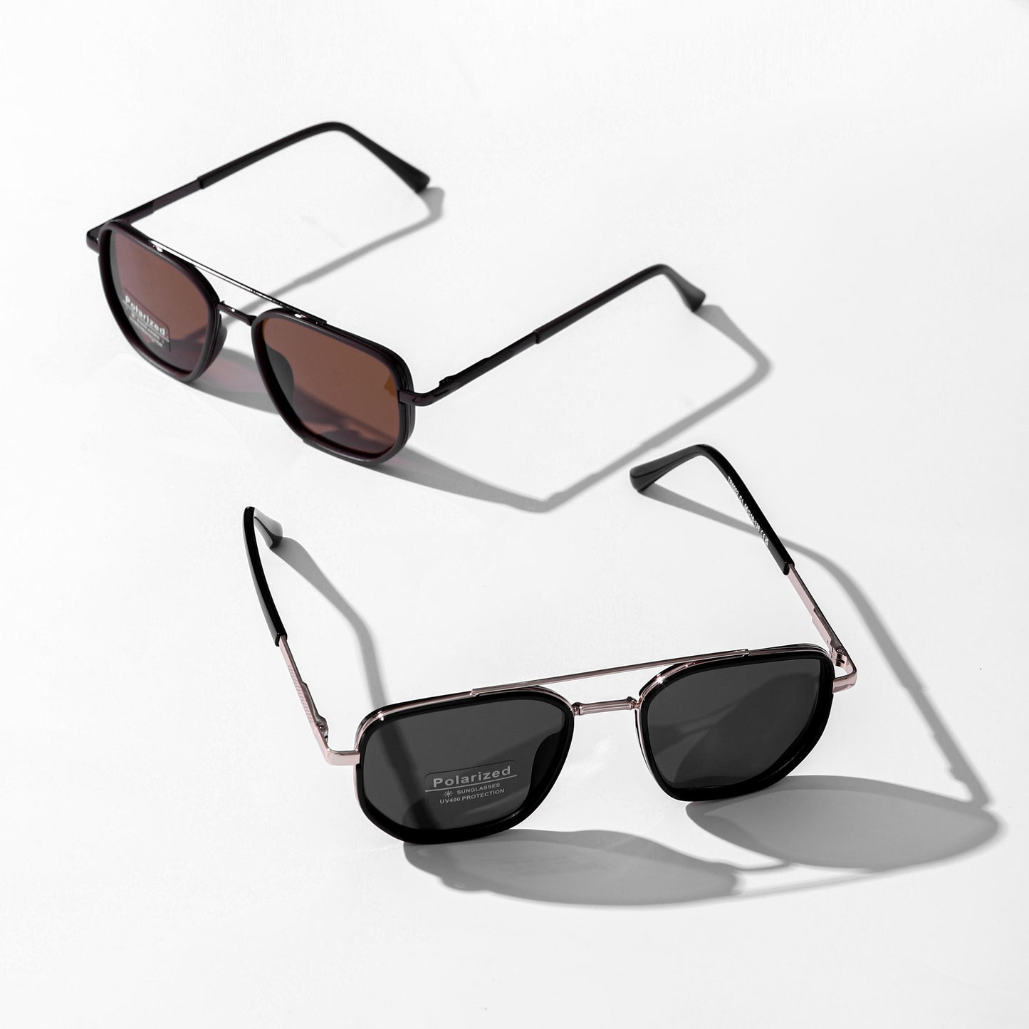 Fashion Geometric Double-Beam Sunglasses