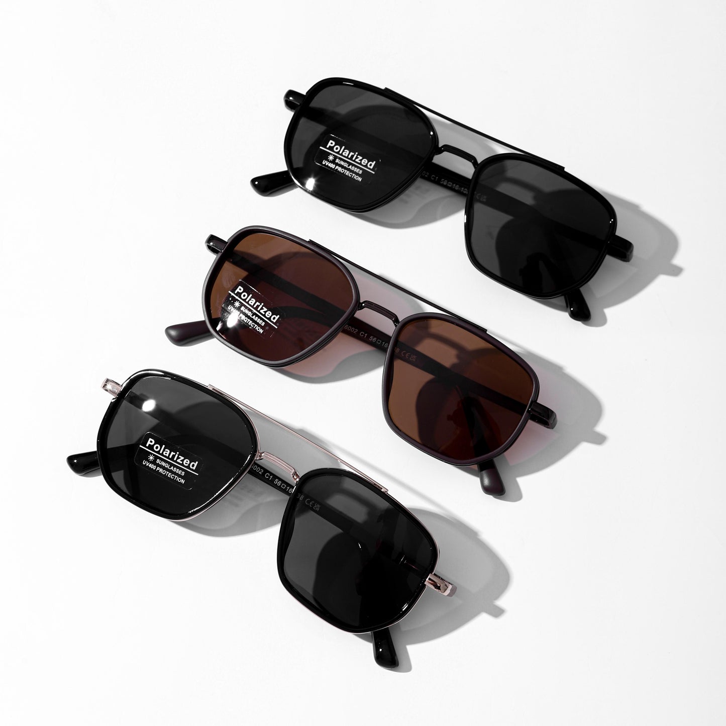 Fashion Geometric Double-Beam Sunglasses
