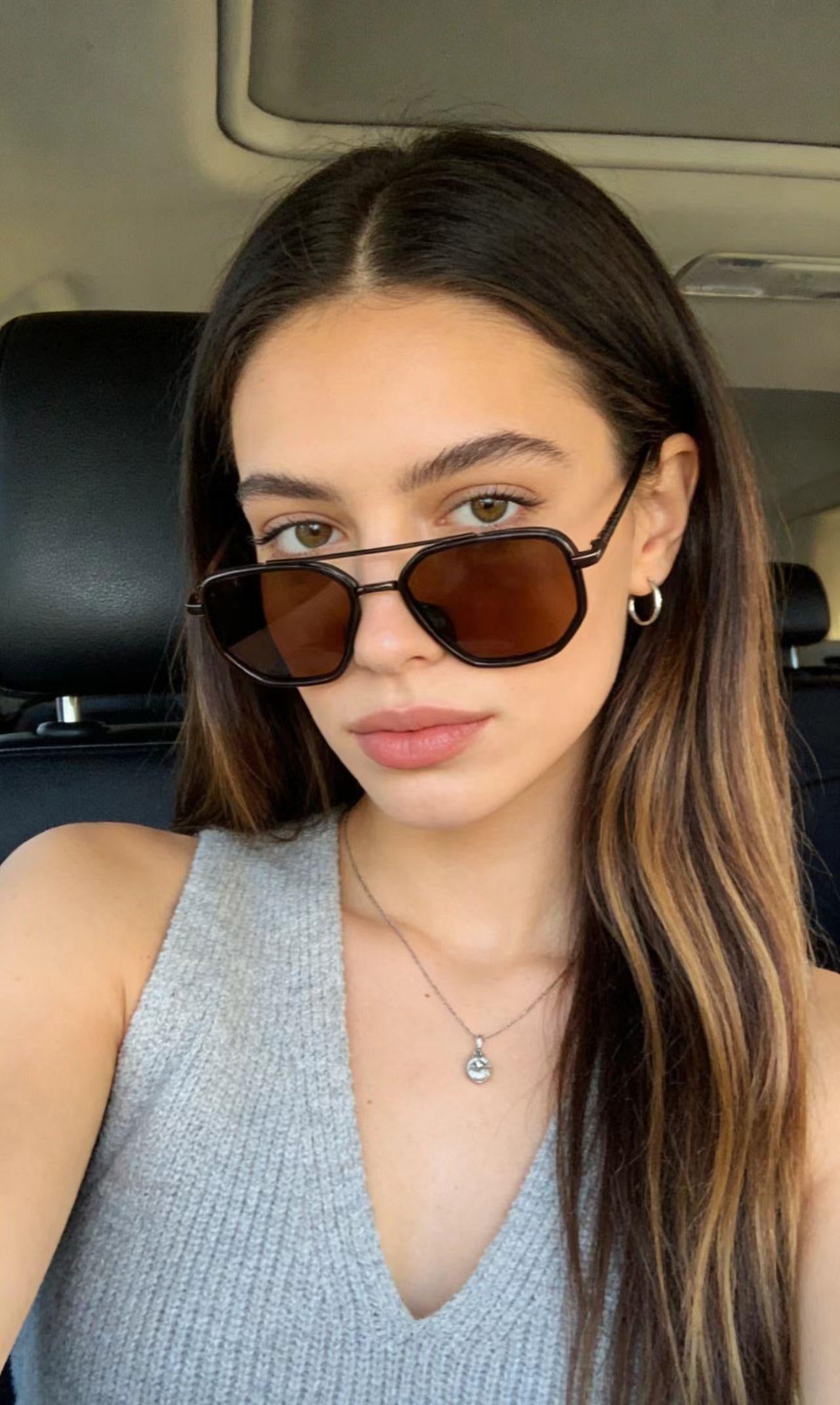 Fashion Geometric Double-Beam Sunglasses