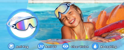 Kids Swim Goggles for 3-15