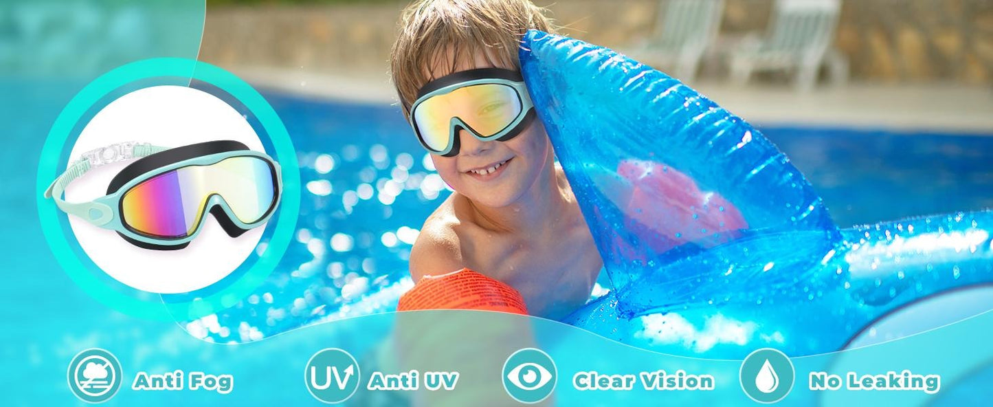 Kids Swim Goggles for 3-15