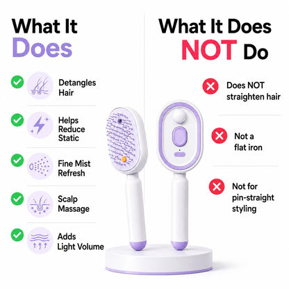 【Not straightened】Electric Spray Air Cushion Massage Comb