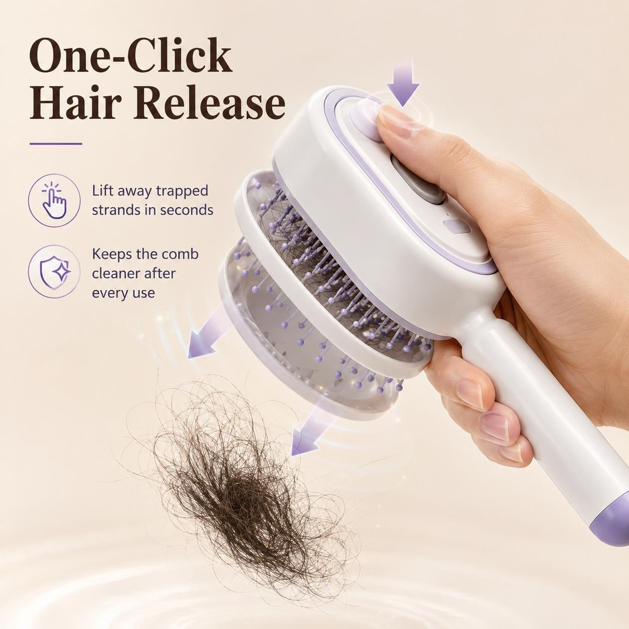 【Not straightened】Electric Spray Air Cushion Massage Comb
